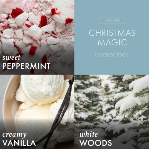 Goose Creek Christmas Magic 3-Wick Candle NEW - Picture 2 of 2